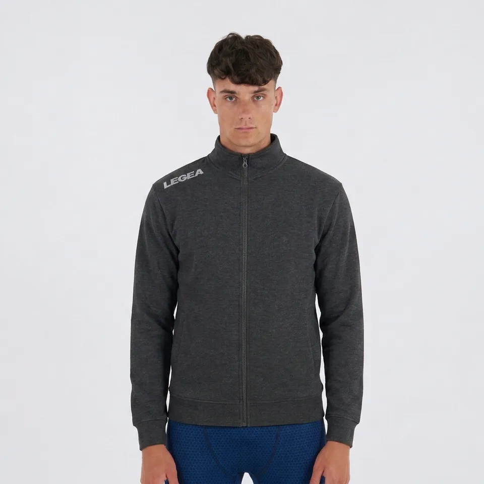 legea-felpa-in-cotone-con-zip-e-cappuccio-tyrel-grigio-melange-m image 1