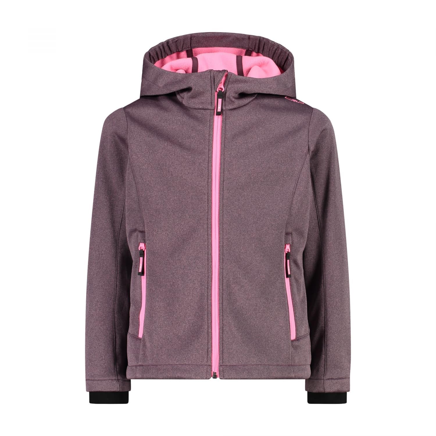 cmp-giacca-in-softshell-melange-bambini-con-cappuccio-fisso image 6
