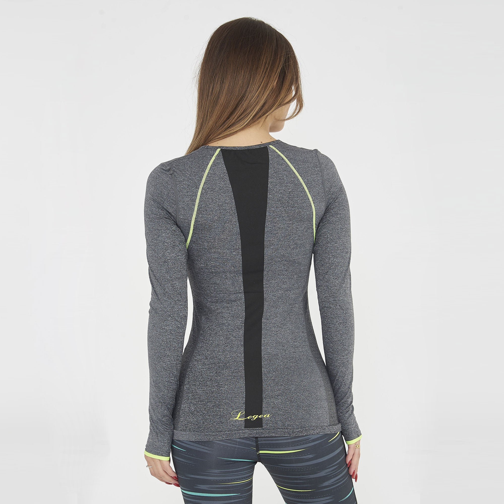 legea-maglia-running-donna-meir-manica-lunga-grigio-melange-m image 2