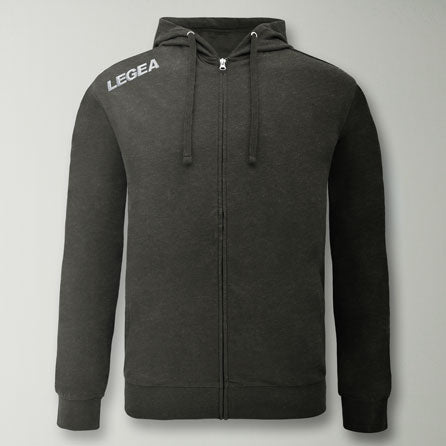 legea-farel-felpa-con-zip-e-cappuccio-french-terry-grigio-melange-l image 2