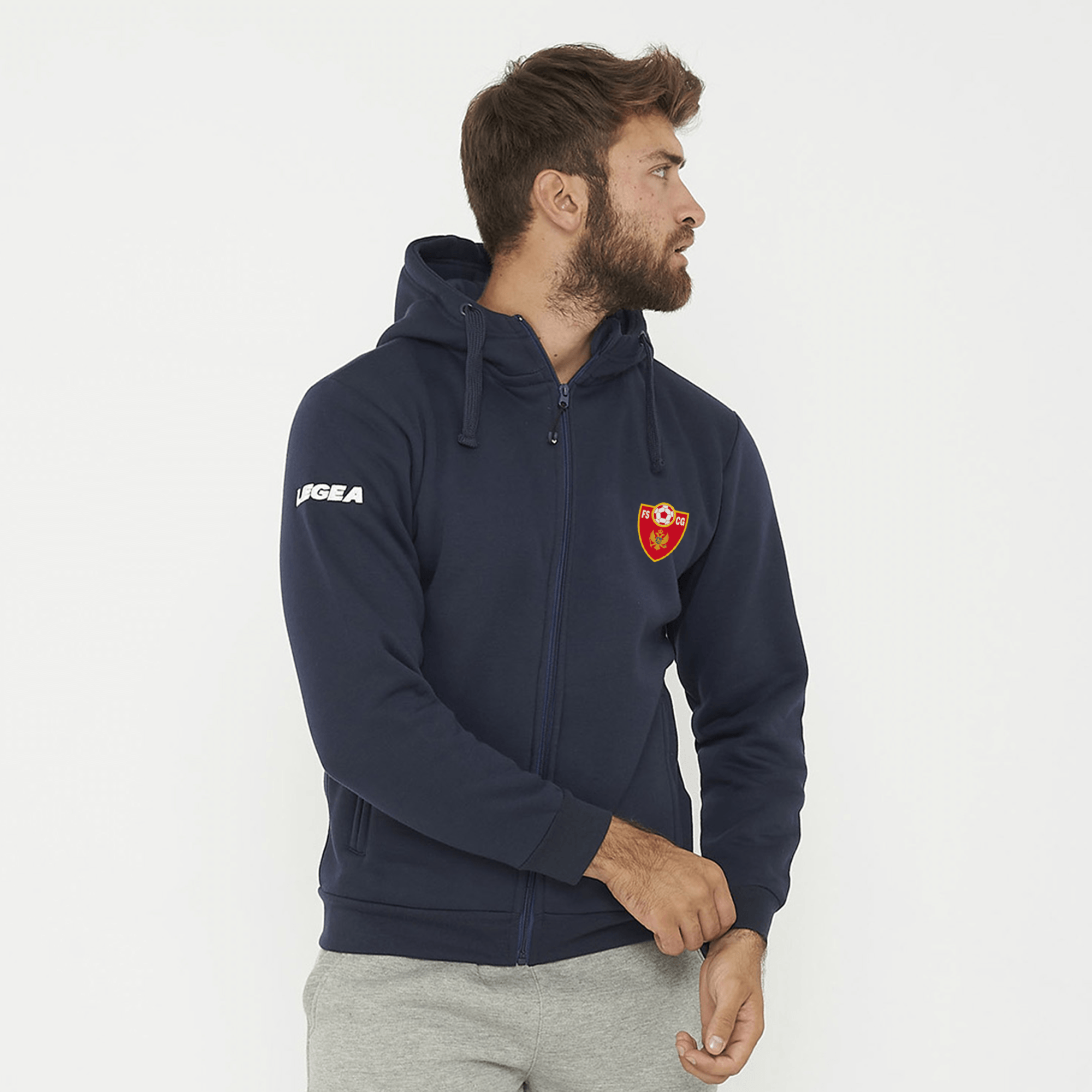 legea-sarajevo-montenegro-felpa-con-cappuccio-e-zip-blu image 1