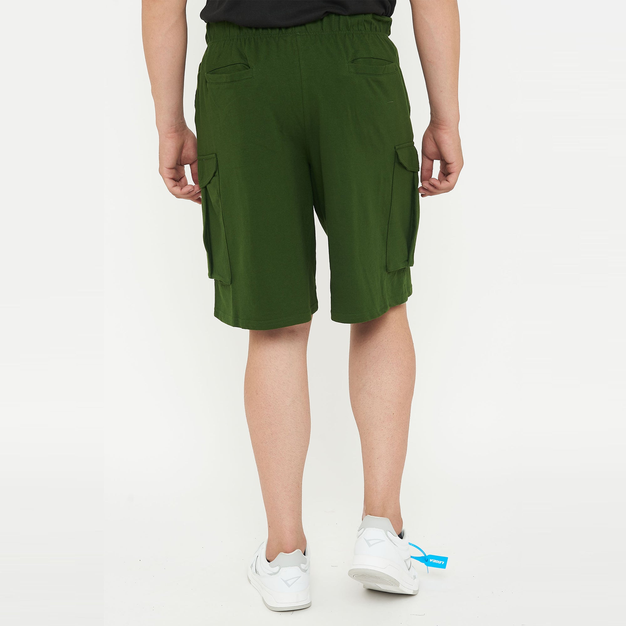 legea-pantaloncini-cargo-f9-in-french-terry-verde-militare-m image 2