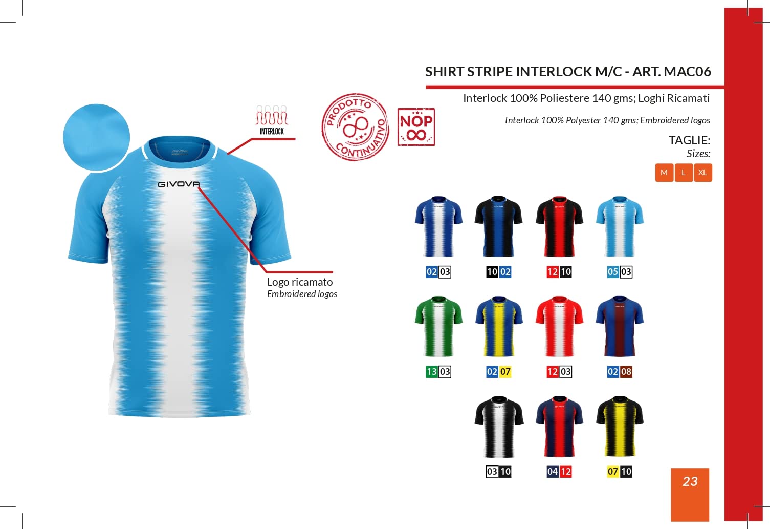 givova-shirt-stripe-maglia-calcio-manica-corta image 3