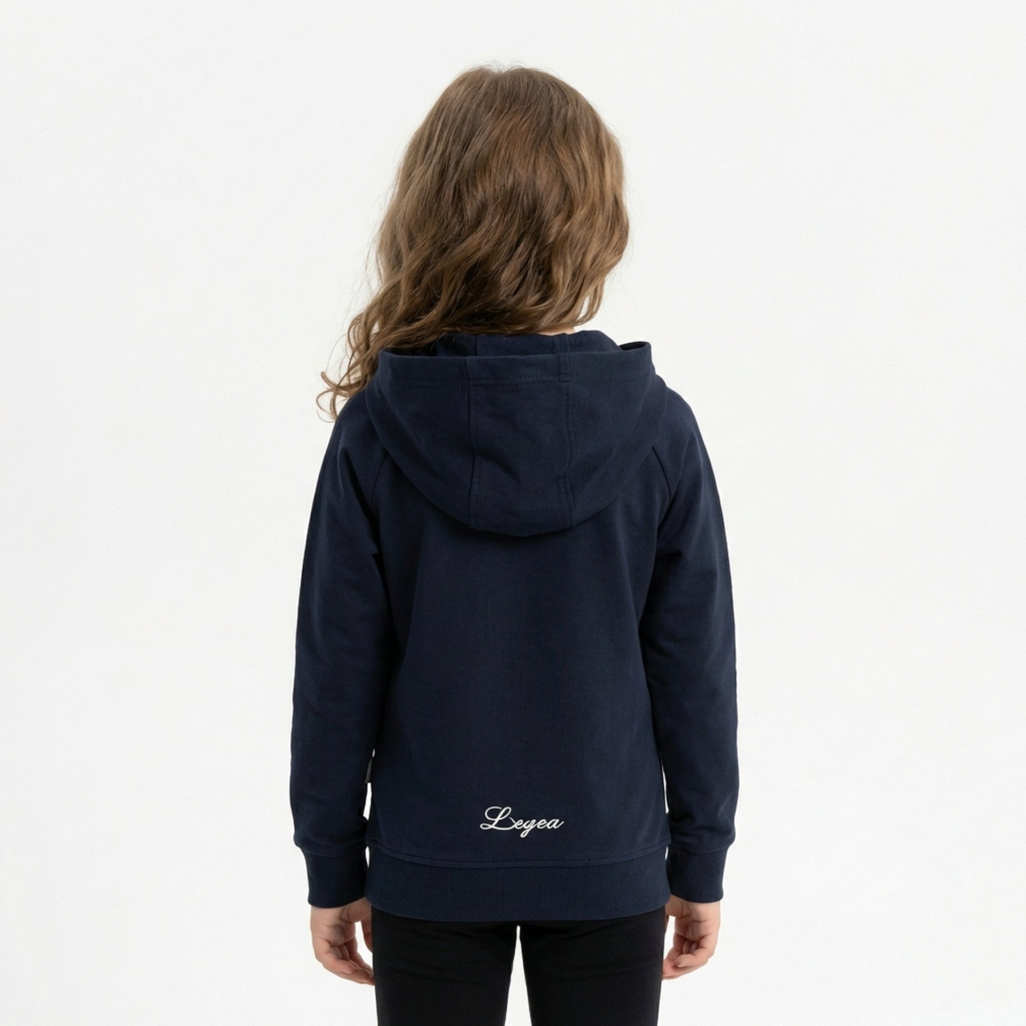 legea-felpa-dair-con-zip-e-cappuccio-blu-donna-xs image 2