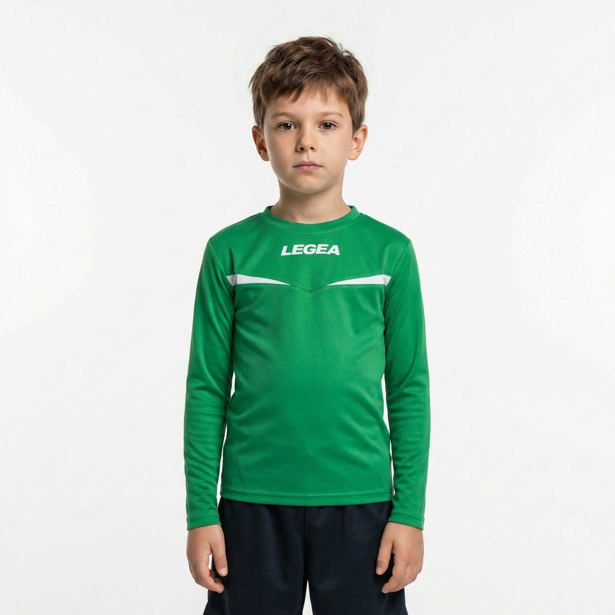legea-maglia-calcio-maniche-lunghe-vienna-verde-bianco-xs image 1