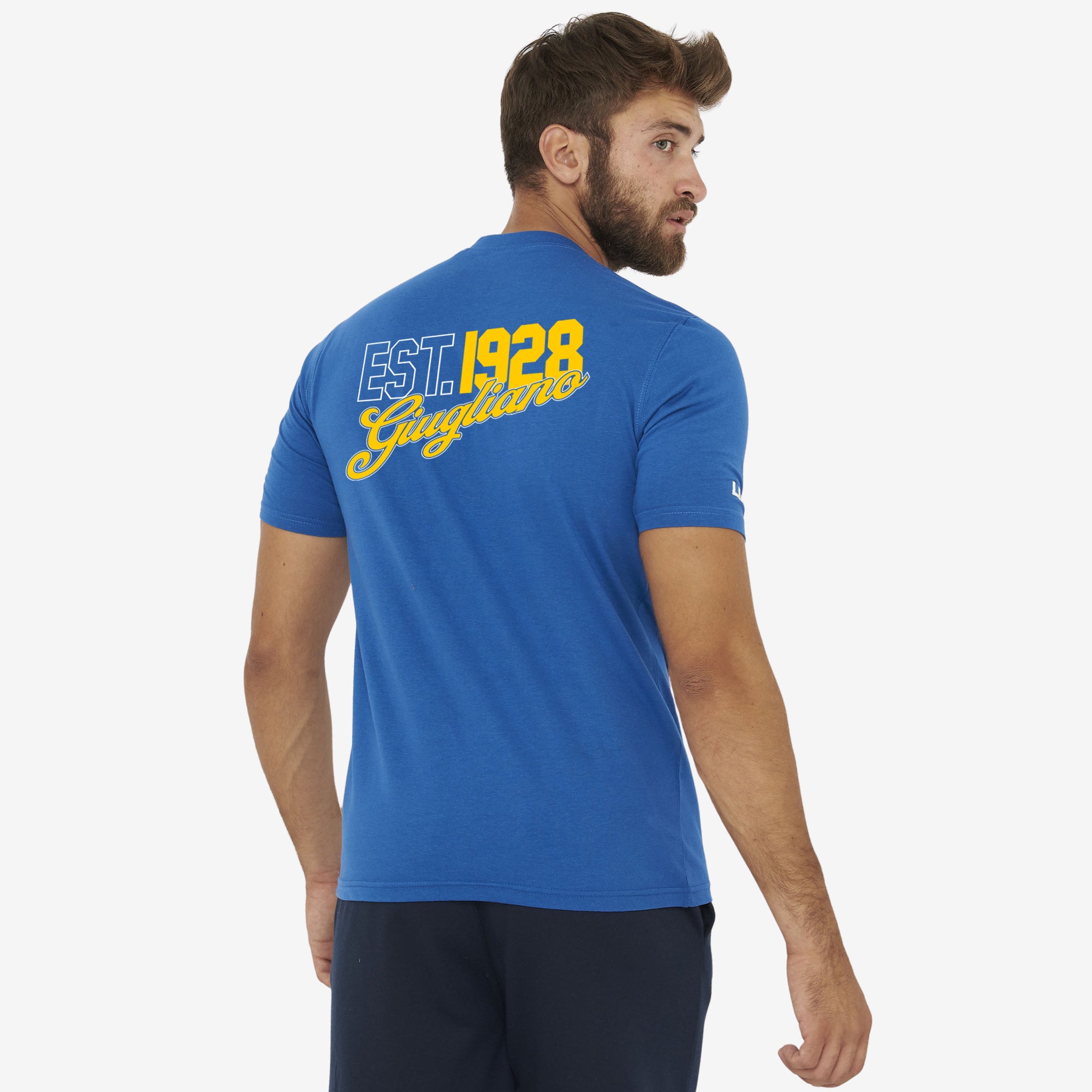 legea-giugliano-calcio-t-shirt-stampa-vintage-azzurra image 2