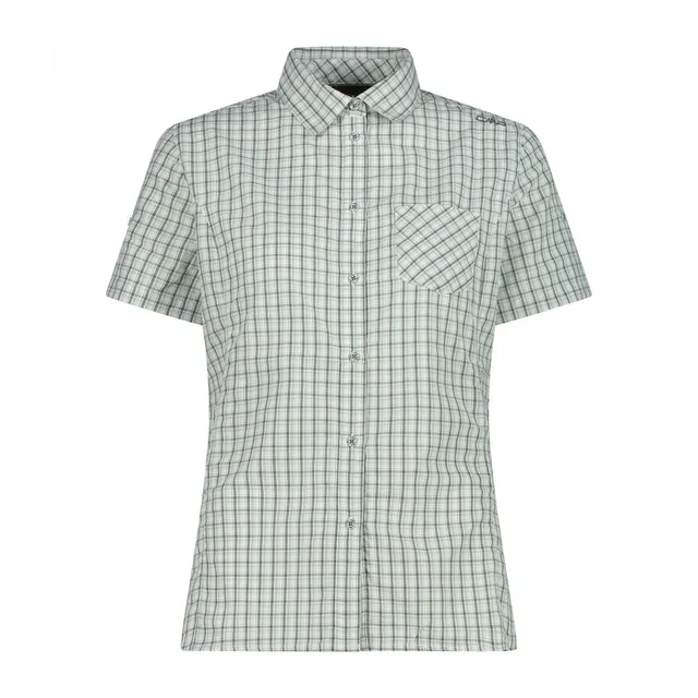 cmp-rahmsy-camicia-donna-maniche-corte-a-quadri-dry-function-upf-30 image 1