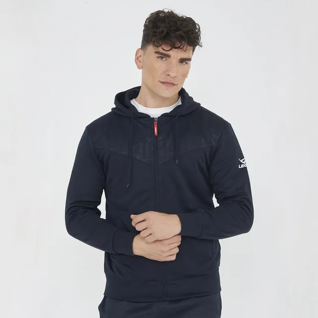 legea-saburo-felpa-leggera-con-zip-e-cappuccio-blu-l image 1