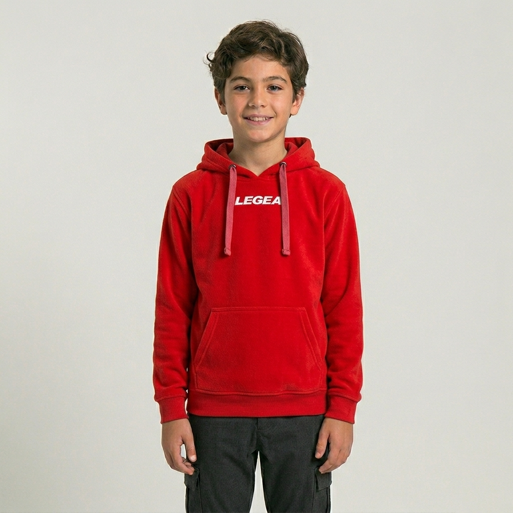 legea-felpa-con-cappuccio-spalato-junior-rosso-xs image 1