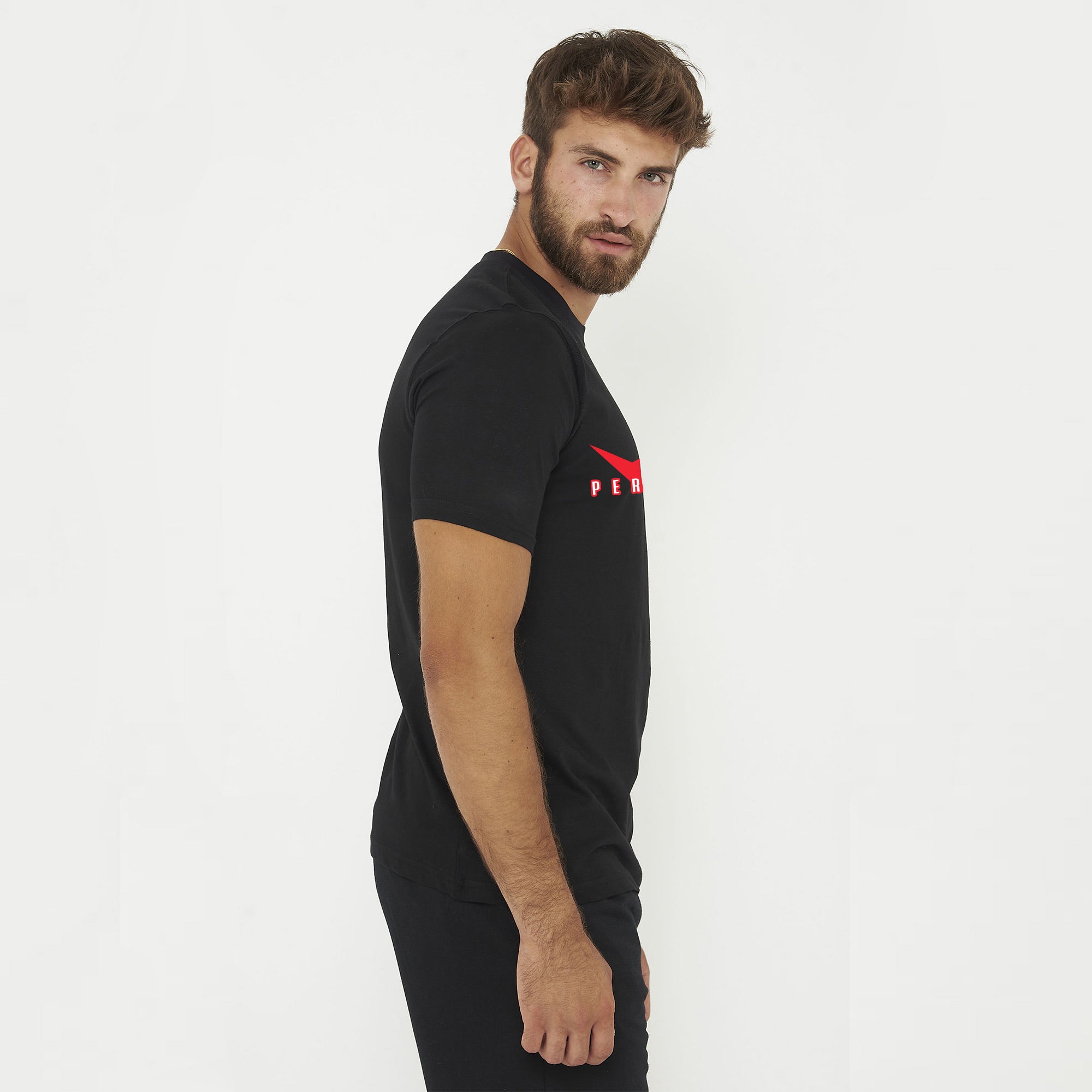 legea-performance-t-shirt-in-cotone-nero-rosso-l image 4