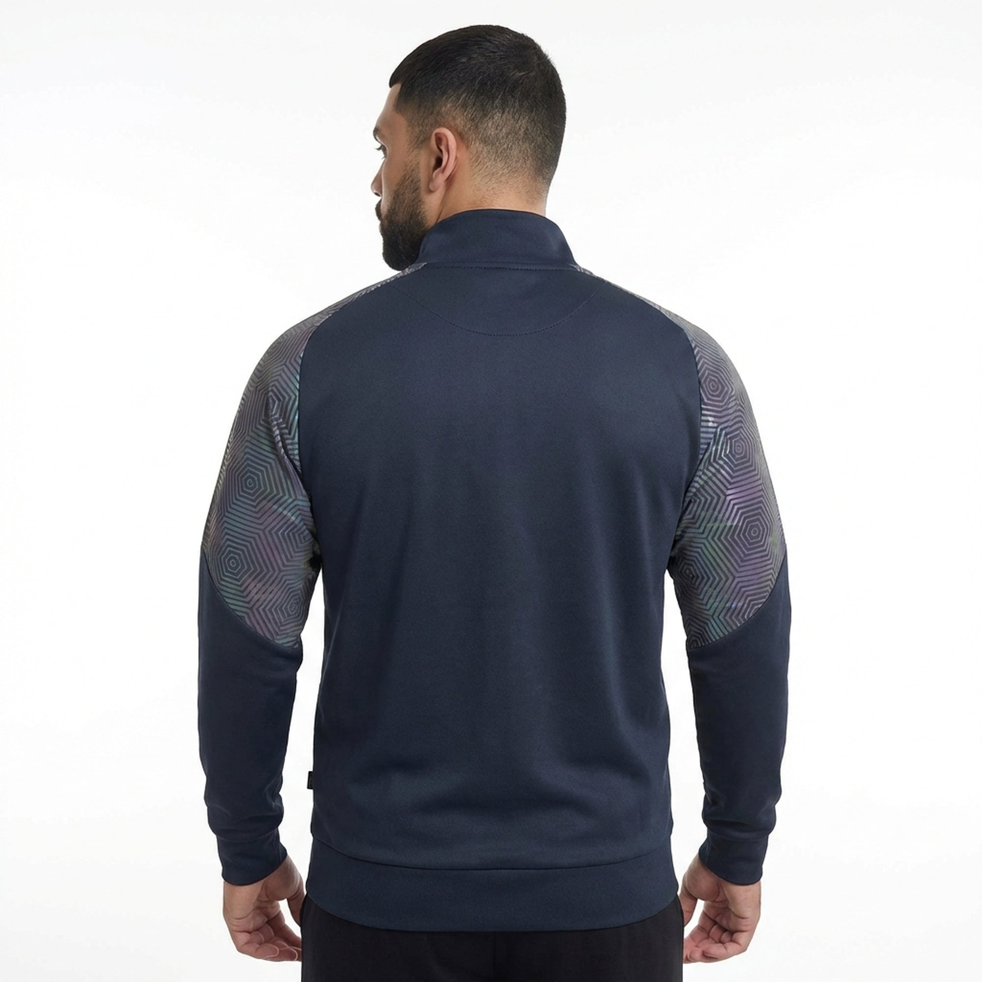 legea-manila-giacca-con-zip-grigio-scuro-turchese-4xl image 2