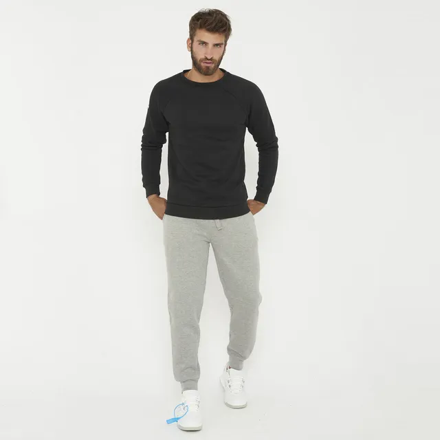 legea-zagabria-felpa-girocollo-mezza-zip-grigio-melange-2xl image 1