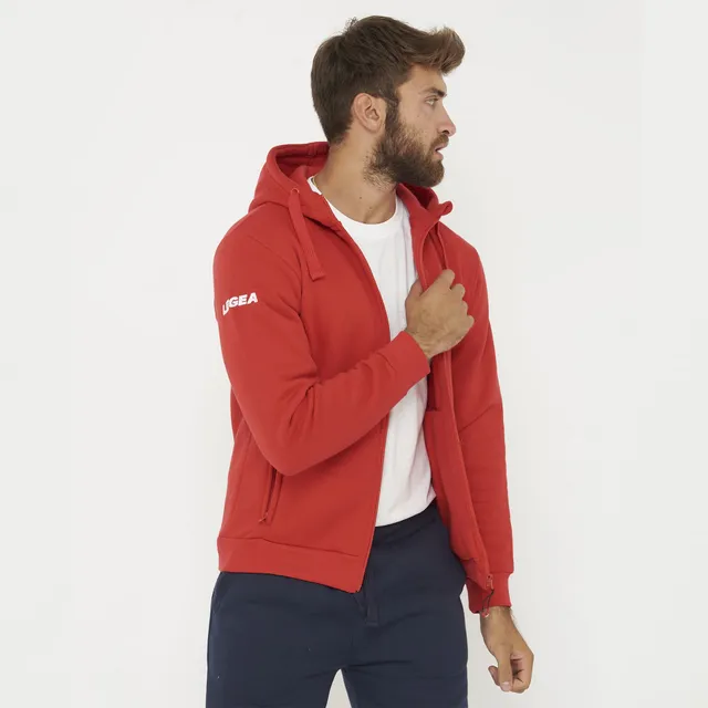 legea-sarajevo-felpa-con-cappuccio-e-zip-rosso-m image 1
