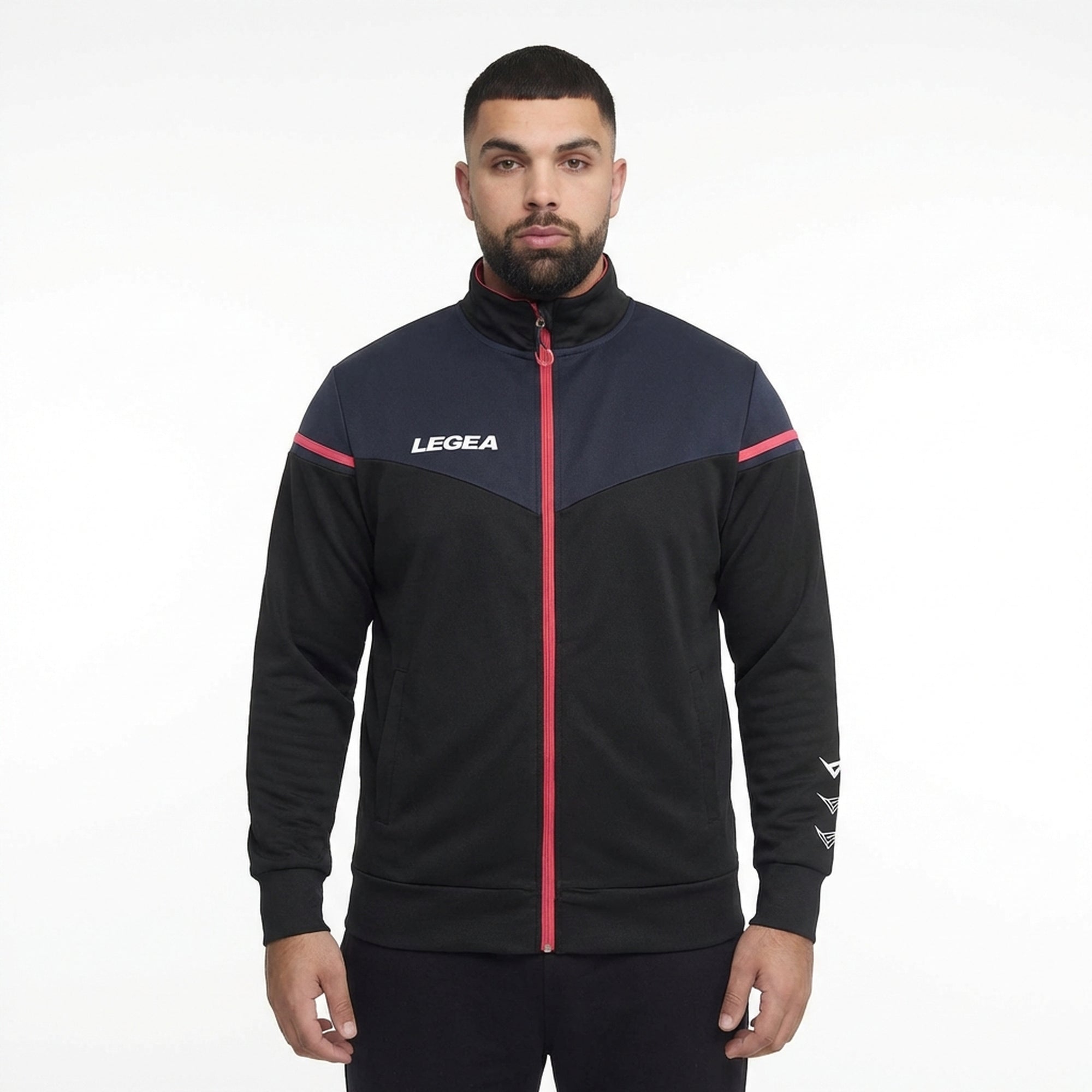legea-sender-giacca-sportiva-con-zip-oversize-nero-fucsia-3xl image 1