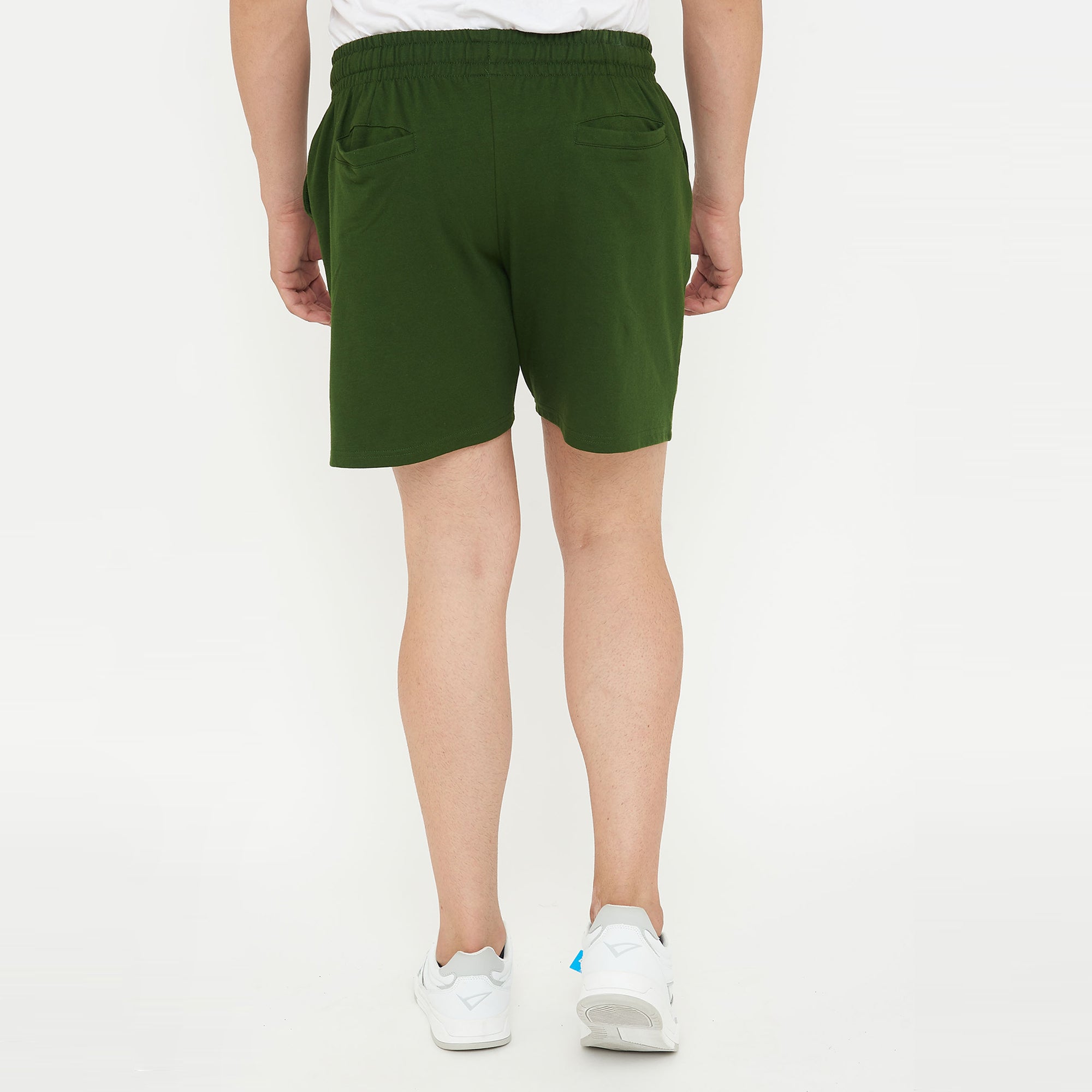 legea-f7-pantaloncini-in-french-terry-di-cotone-verde-militare-xl image 2
