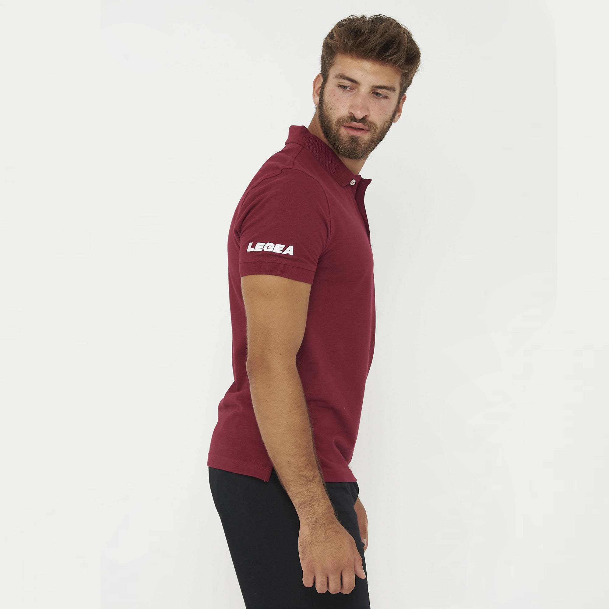 legea-ariete-polo-in-cotone-uomo-granata-xl image 5