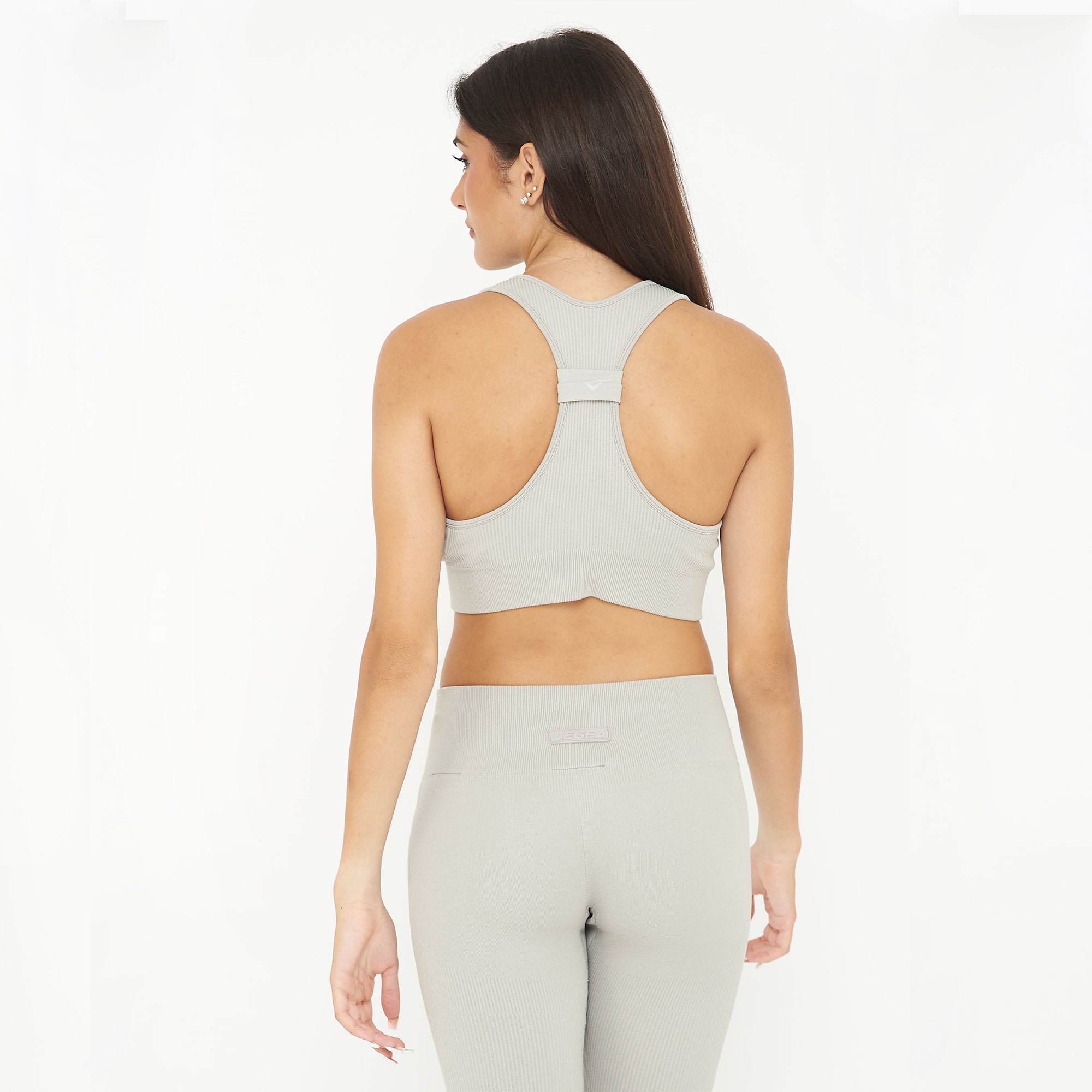legea-iconic-top-fitness-donna-crop-grigio-chiaro-s image 2