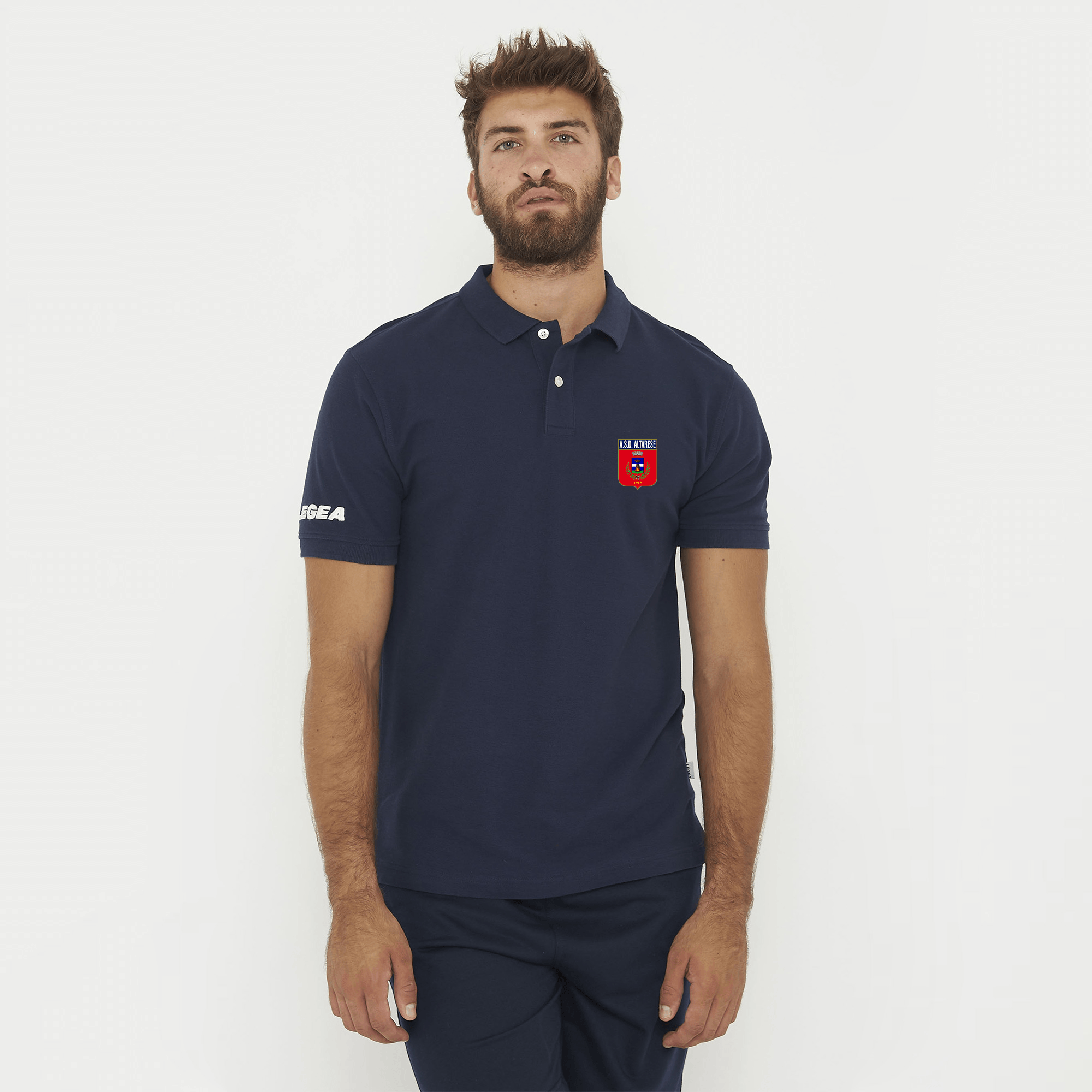 legea-altarese-1929-polo-in-cotone-blu image 1