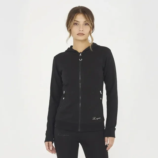 legea-felpa-layca-con-zip-e-cappuccio-nero-m image 1
