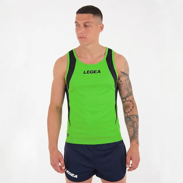 legea-canotta-atletica-corfu-verde-fluo-l image 1