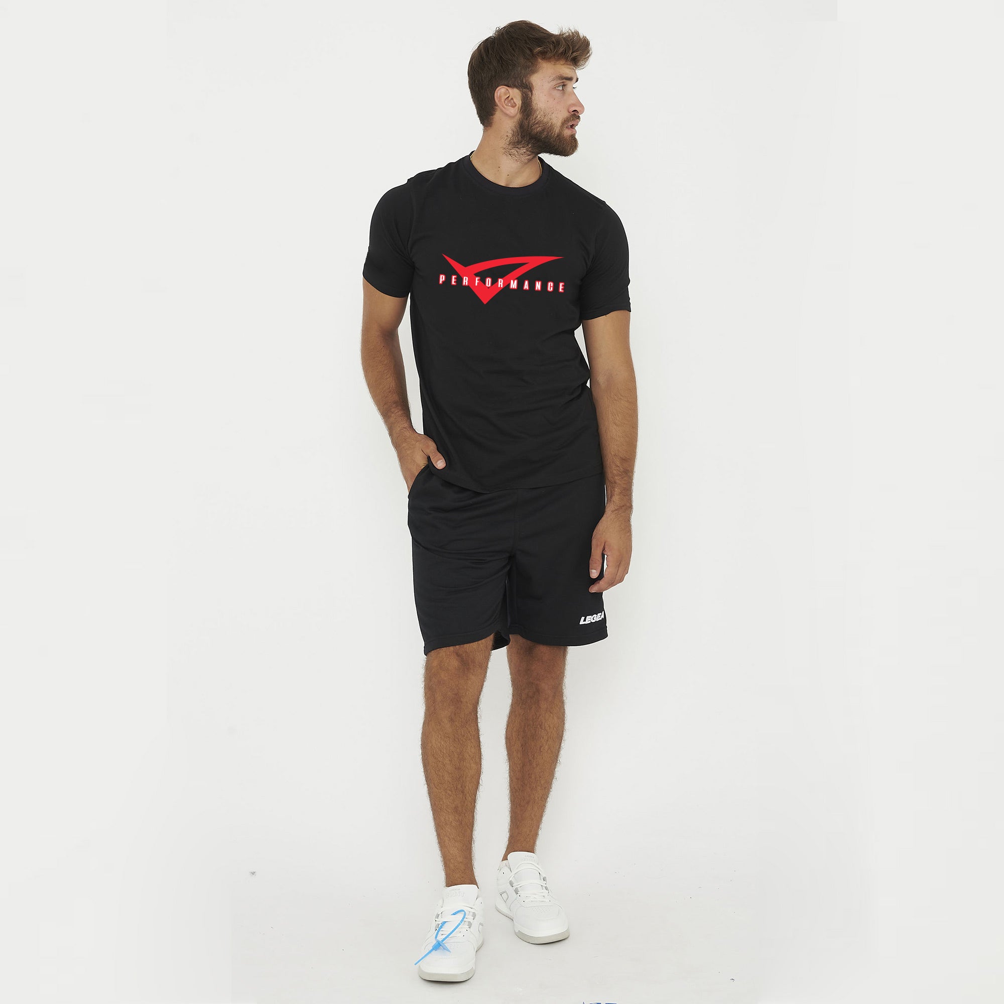 legea-performance-t-shirt-in-cotone-nero-rosso-m image 5