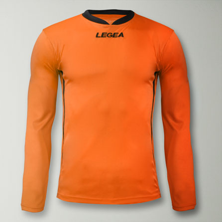 legea-maglia-calcio-maniche-lunghe-dusseldorf-arancio-nero-xl image 1