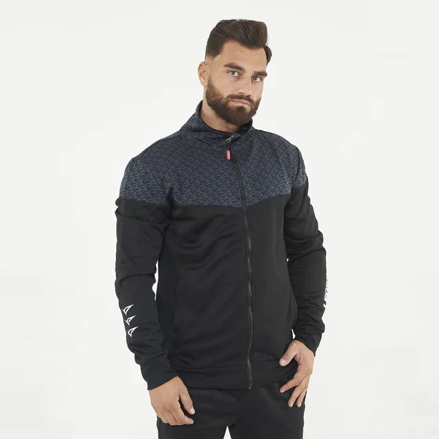 legea-arkansas-giacca-zip-poliestere-nero-piombo-2xl image 1