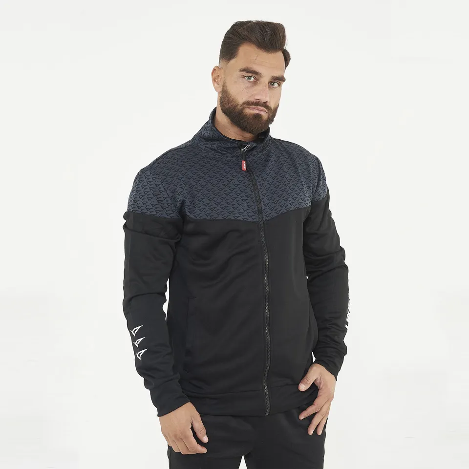 legea-arkansas-giacca-zip-poliestere-nero-piombo-2xl image 1