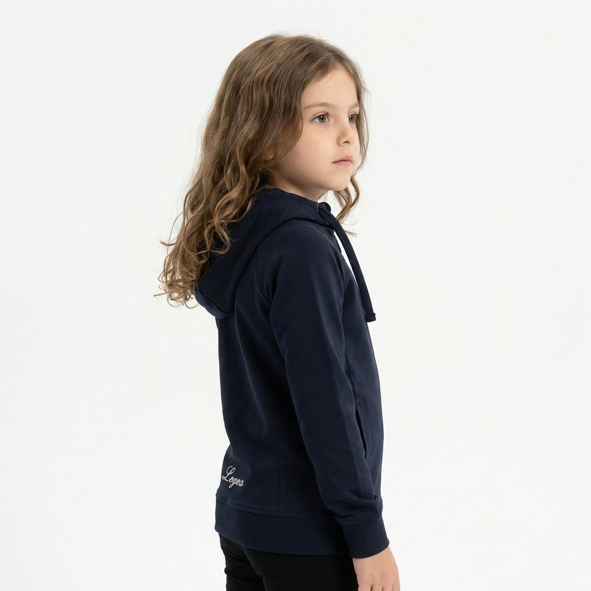 legea-felpa-dair-con-zip-e-cappuccio-blu-donna-xs image 3