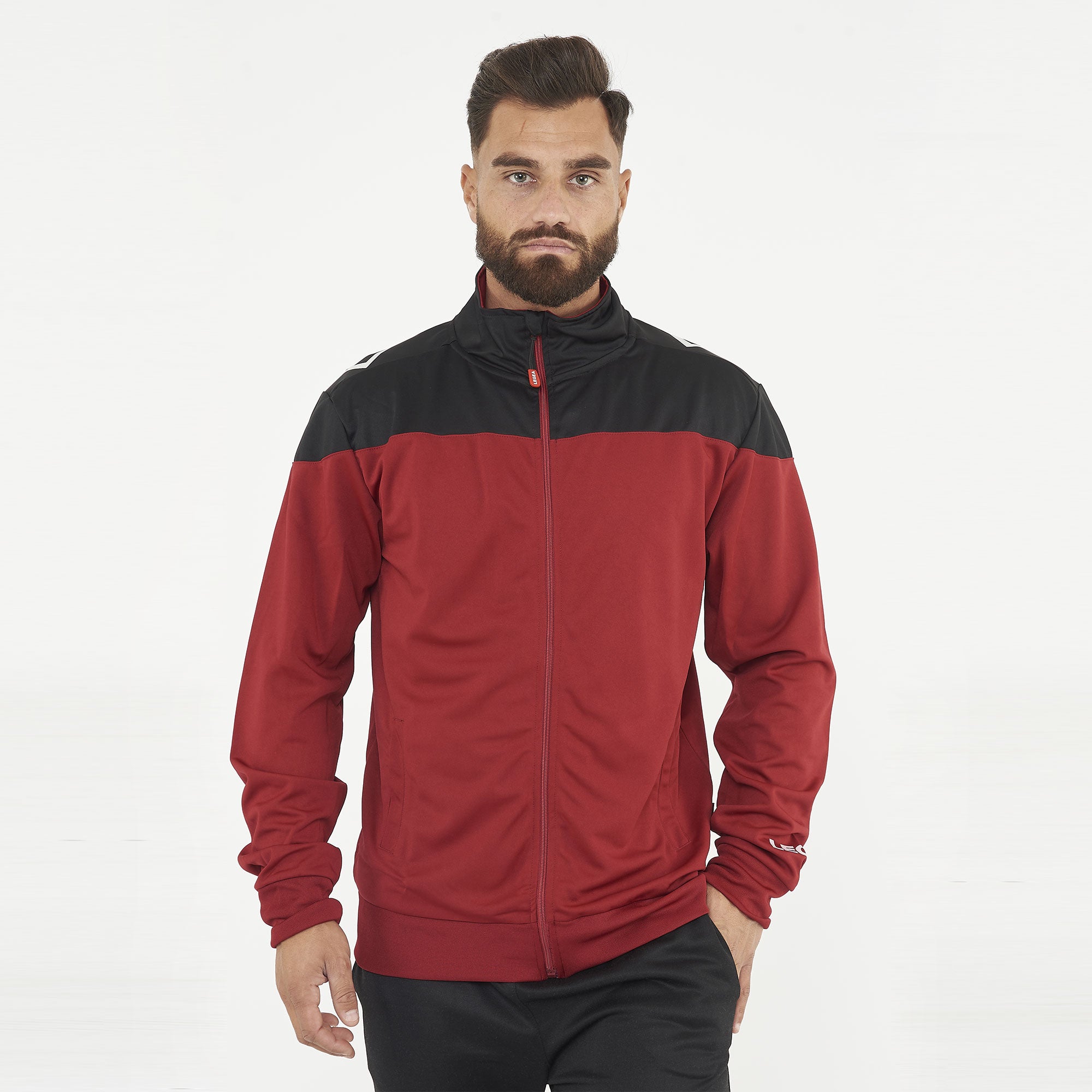 legea-dakota-giacca-sportiva-con-zip-granata-2xl image 1