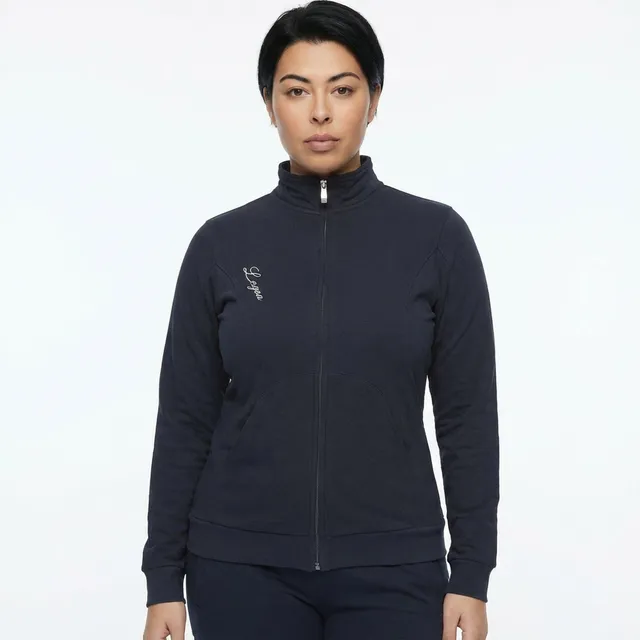 legea-karida-felpa-con-mezza-zip-in-cotone-blu-4xl-oversize image 1