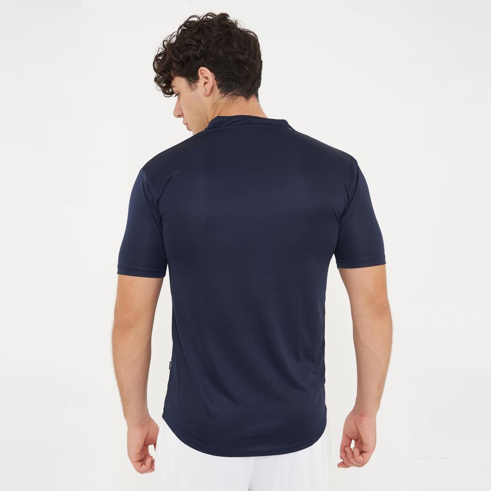 legea-ajaccio-maglia-calcio-con-colletto-blu-s image 2