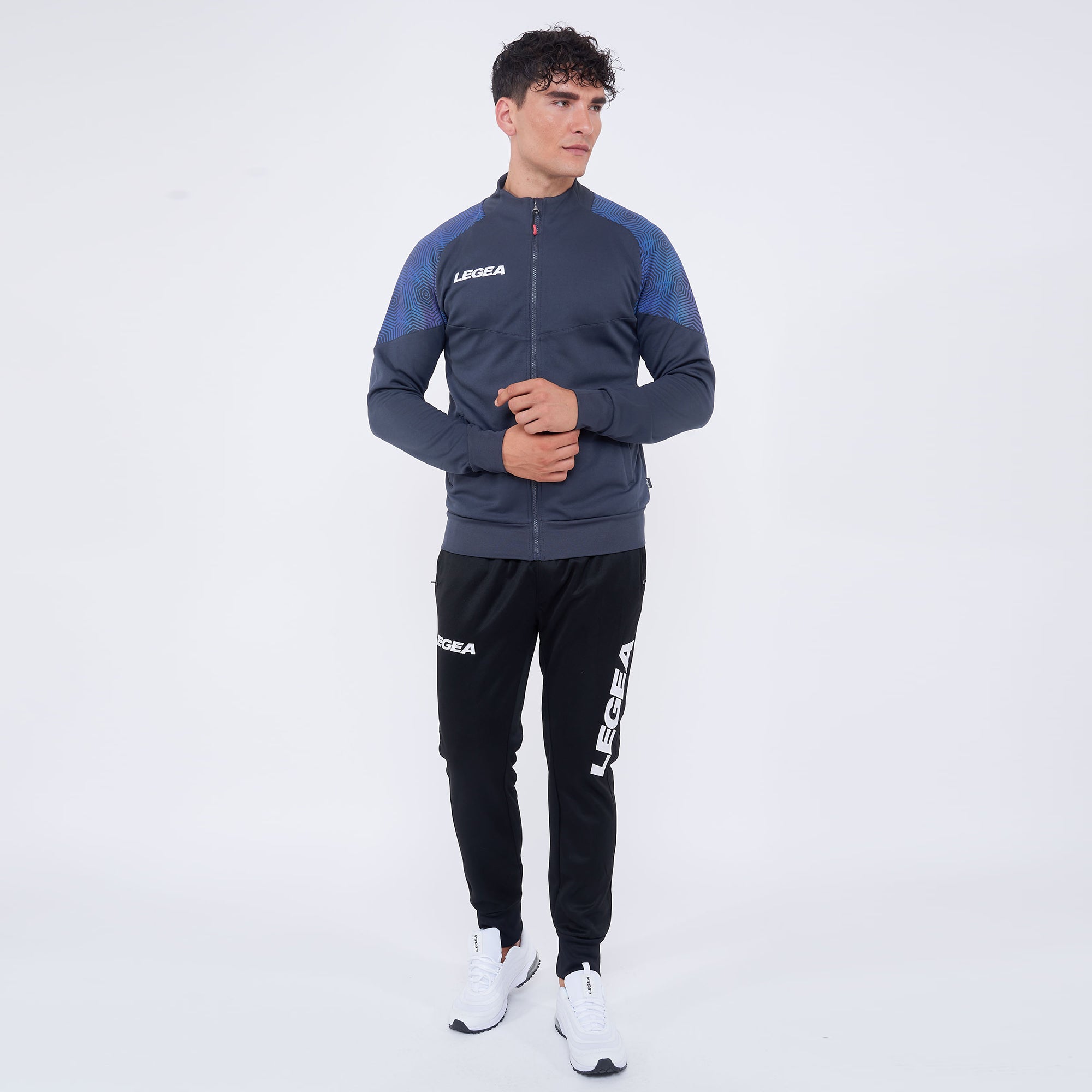 legea-manila-giacca-con-zip-grigio-scuro-turchese-l image 7