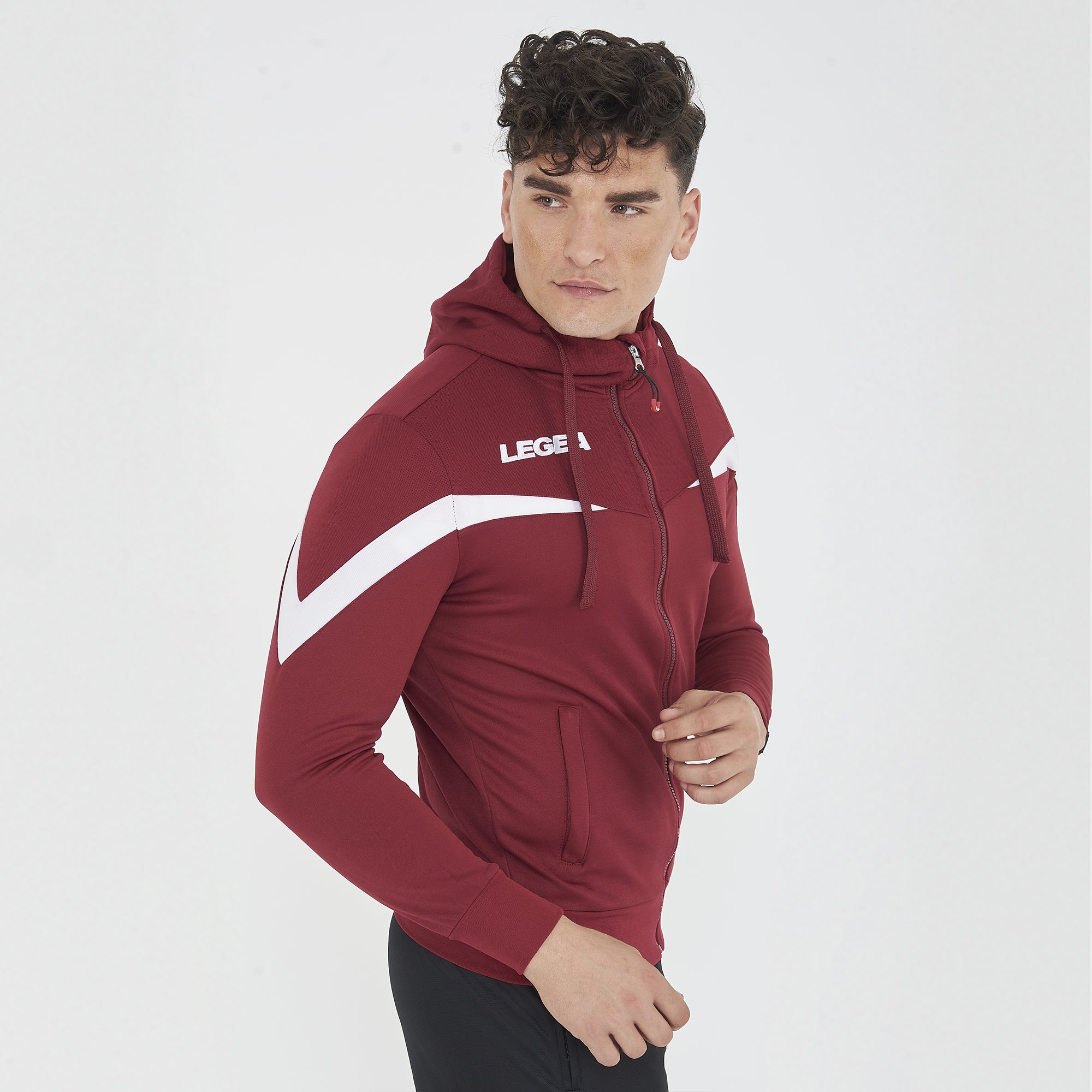 legea-giacca-sportiva-con-cappuccio-turchia-granata-bianco-s image 2