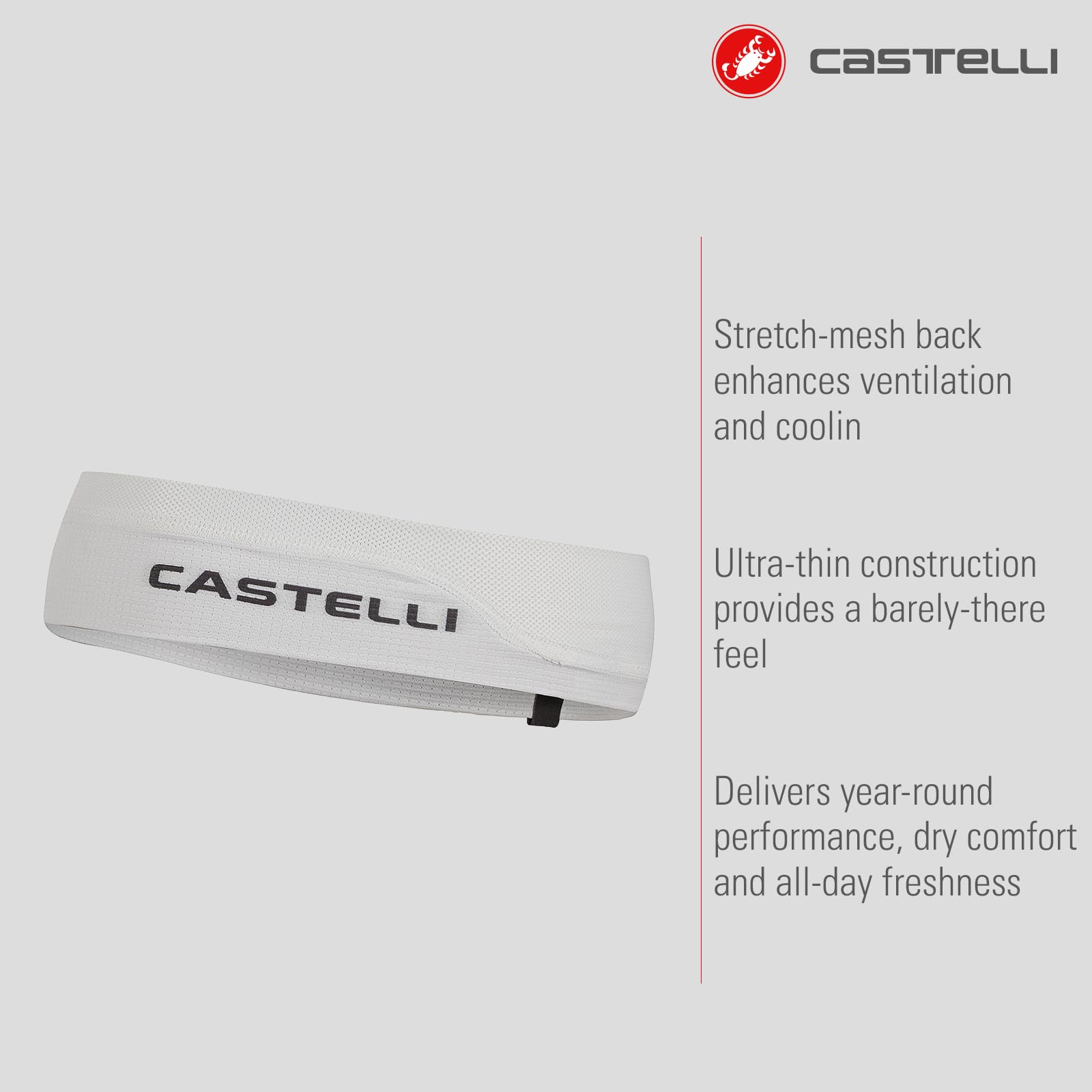 castelli-summer-headband-fascia-traspirante-ciclismo image 2