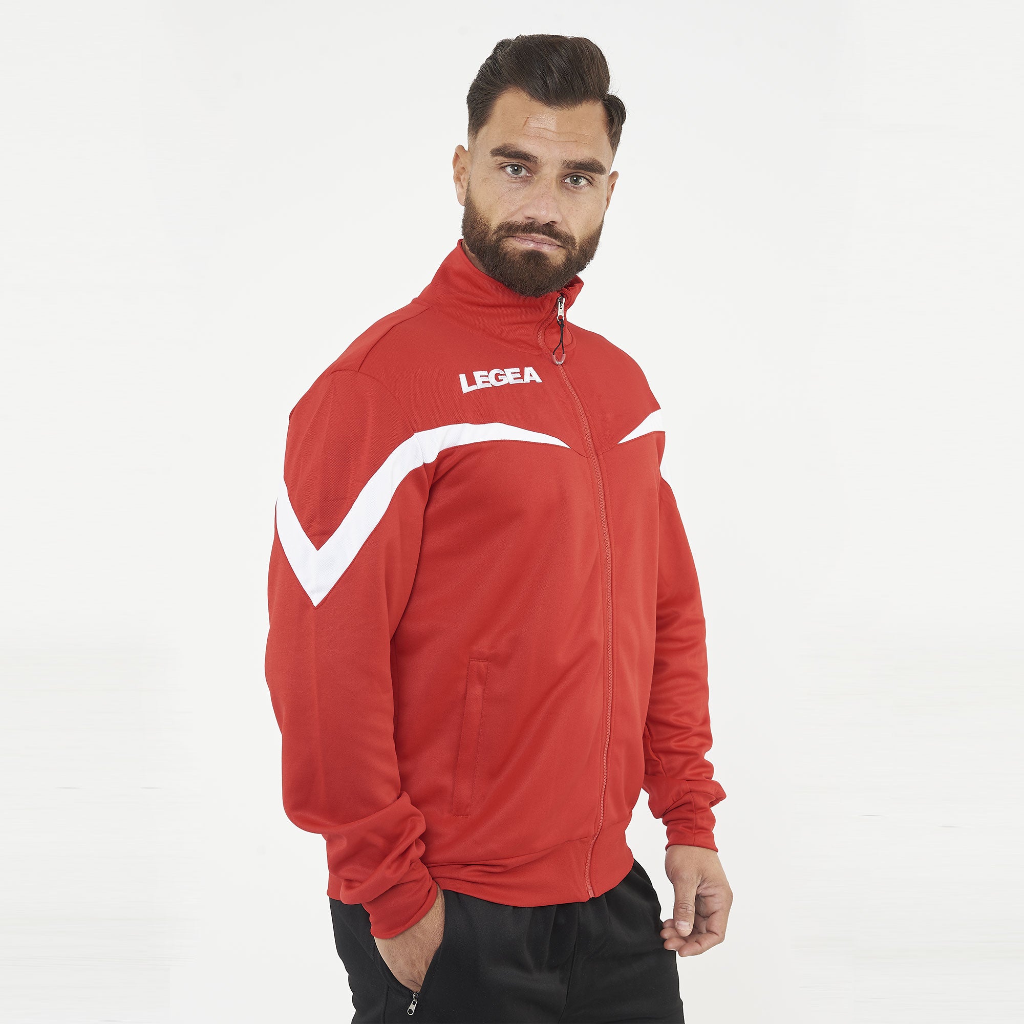 legea-mosca-giacca-sportiva-con-zip-rosso-s image 1