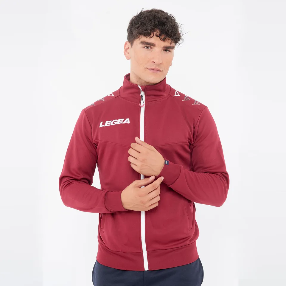 legea-alabama-giacca-con-zip-intera-granata-m image 1