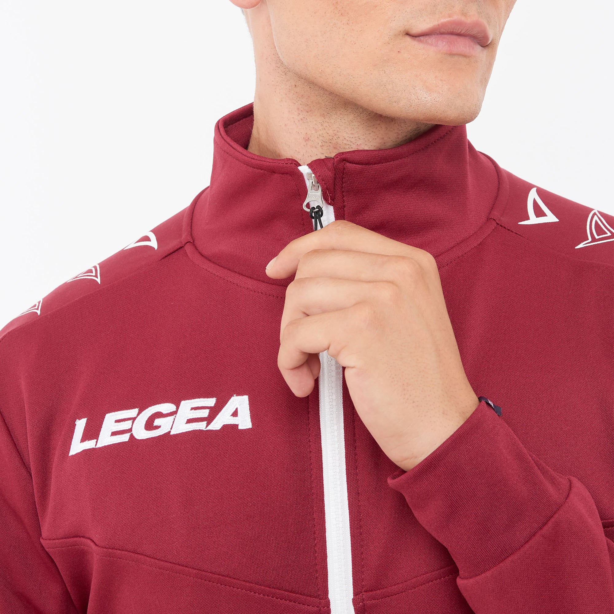 legea-alabama-giacca-con-zip-intera-granata-m image 7