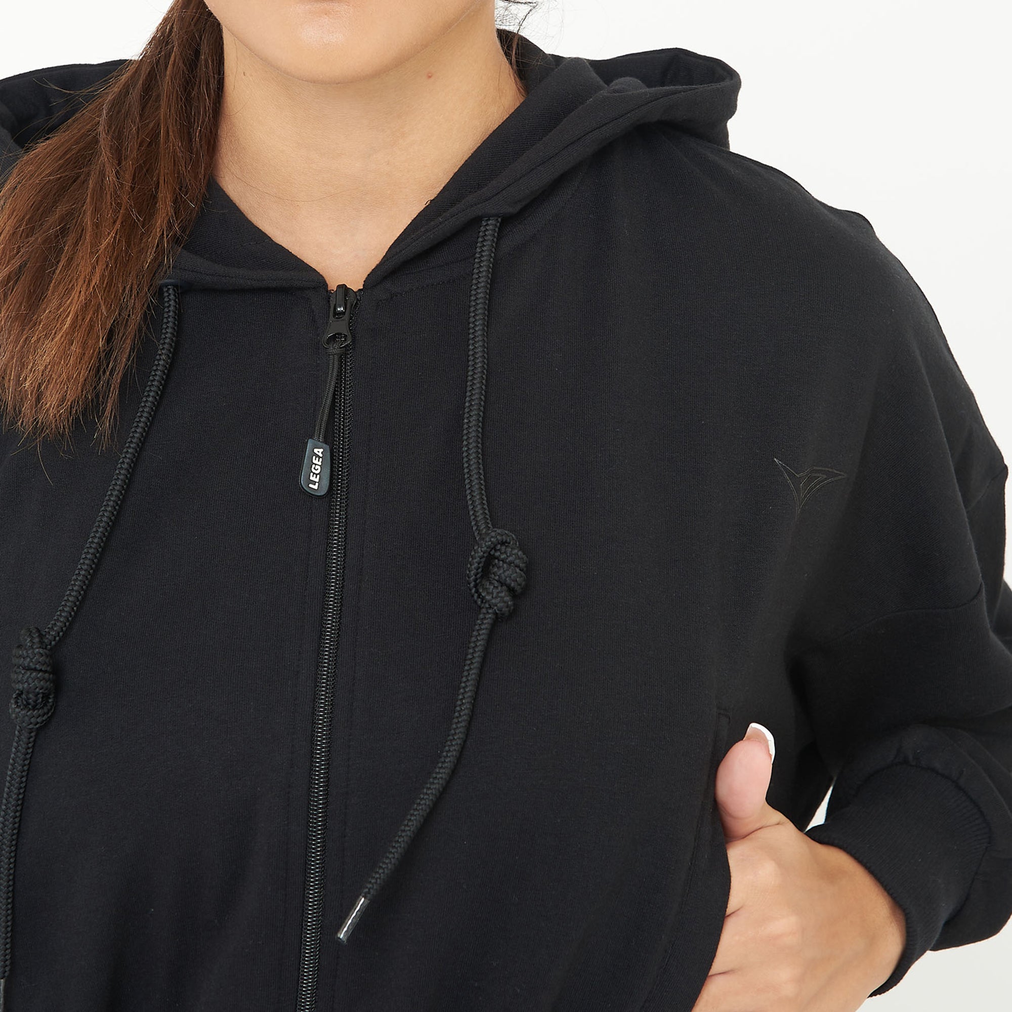 legea-giacca-crop-in-cotone-con-zip-e-cappuccio-trixy-nero-xl image 3