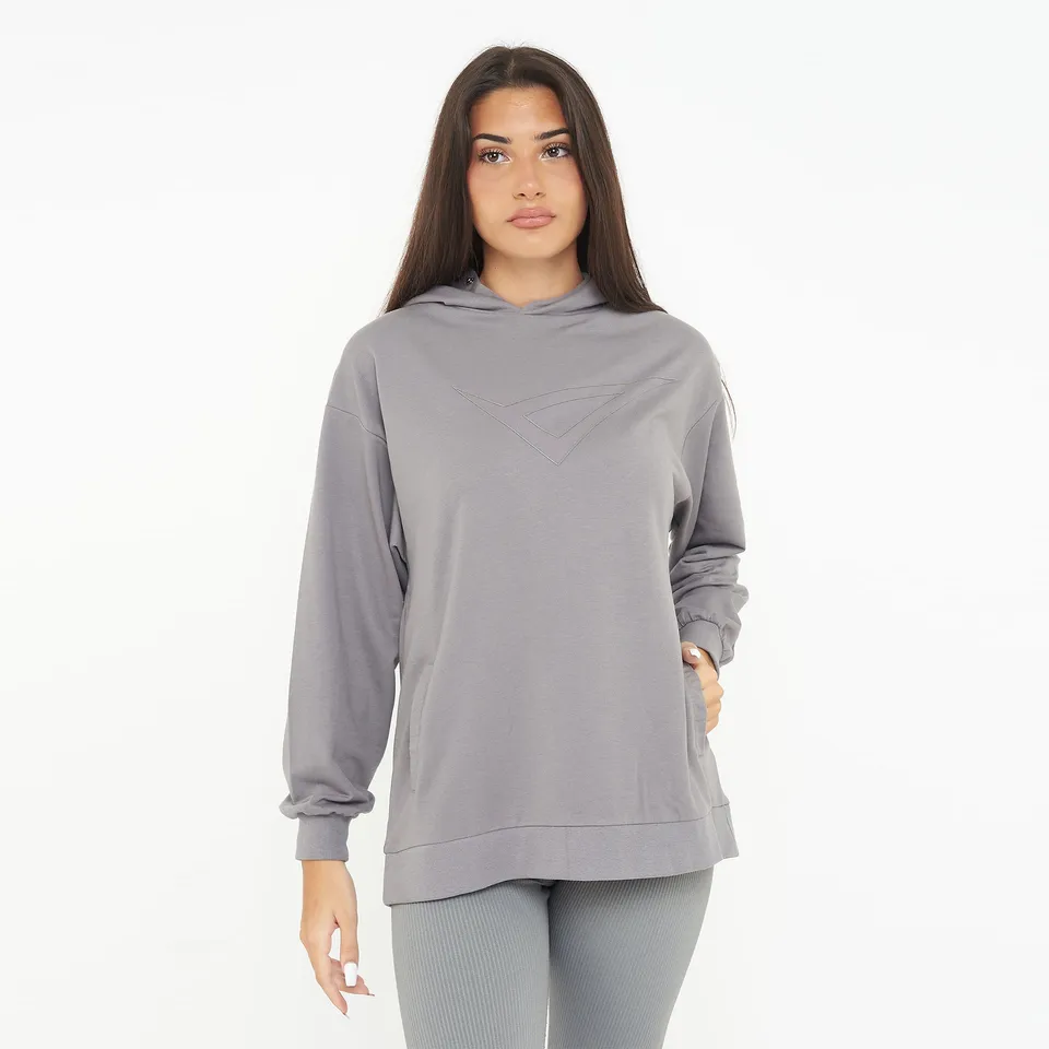 legea-f-loosy-felpa-con-cappuccio-in-cotone-grigio-scuro-l image 1