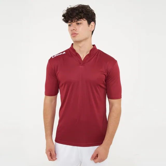 legea-ajaccio-maglia-da-calcio-con-colletto-granata-l image 1