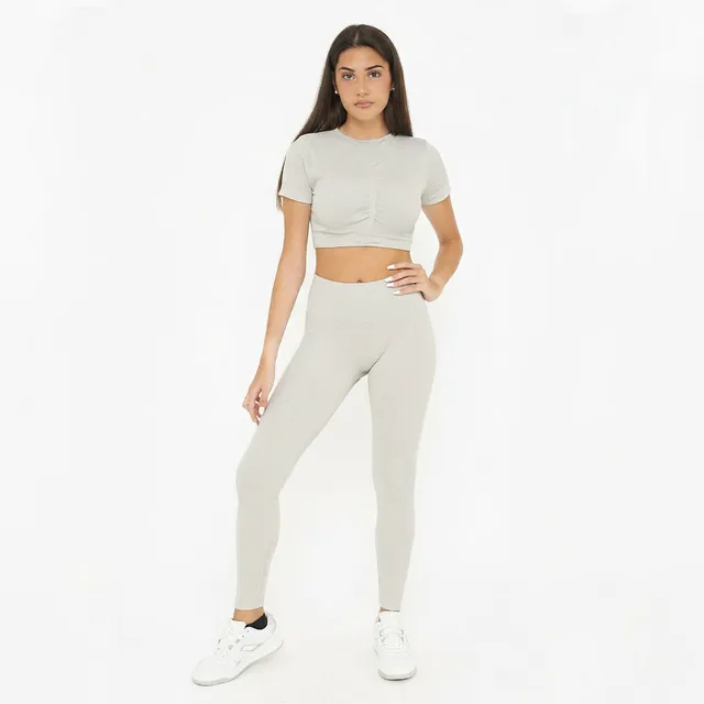 legea-way-burner-completino-da-allenamento-donna-grigio-chiaro image 1
