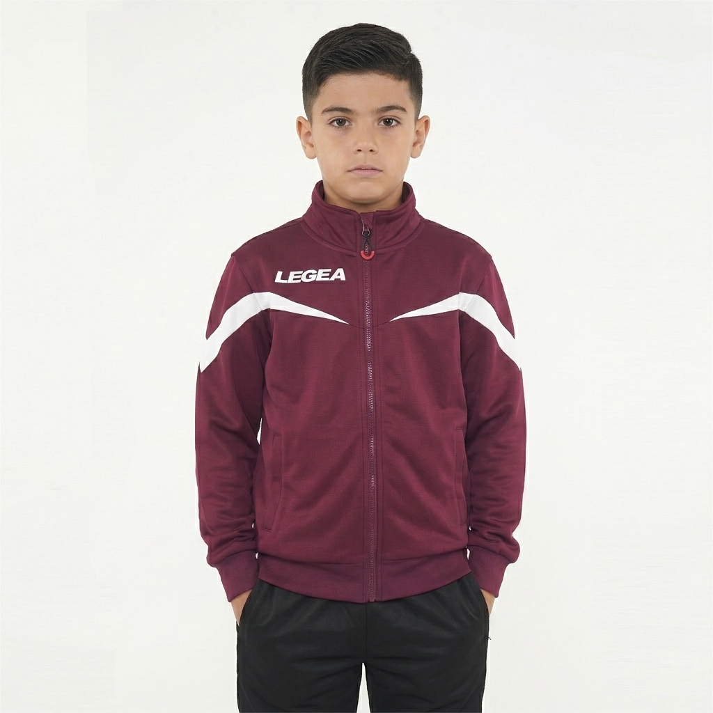 legea-salvador-giacca-sportiva-con-zip-e-cappuccio-granata-3xs image 1