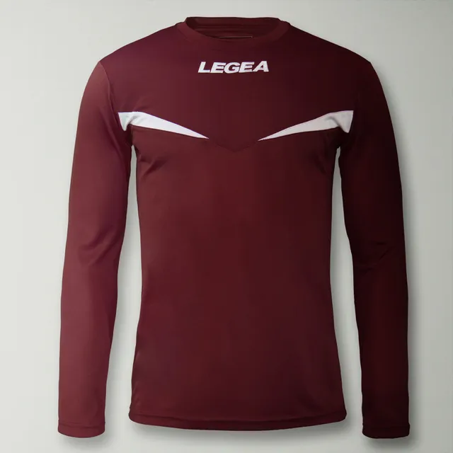 legea-vienna-maglia-calcio-maniche-lunghe-granata-bianco-s image 1