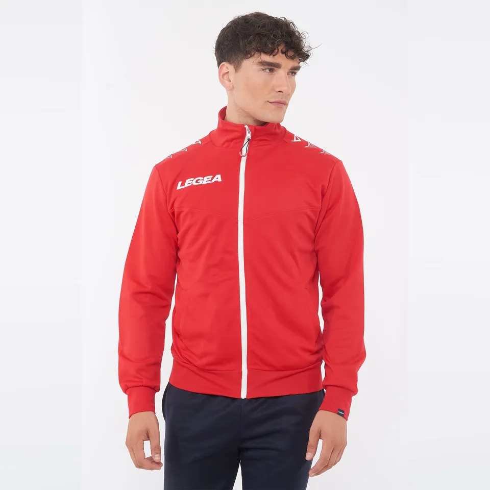 legea-alabama-giacca-con-zip-intera-rosso-l image 1