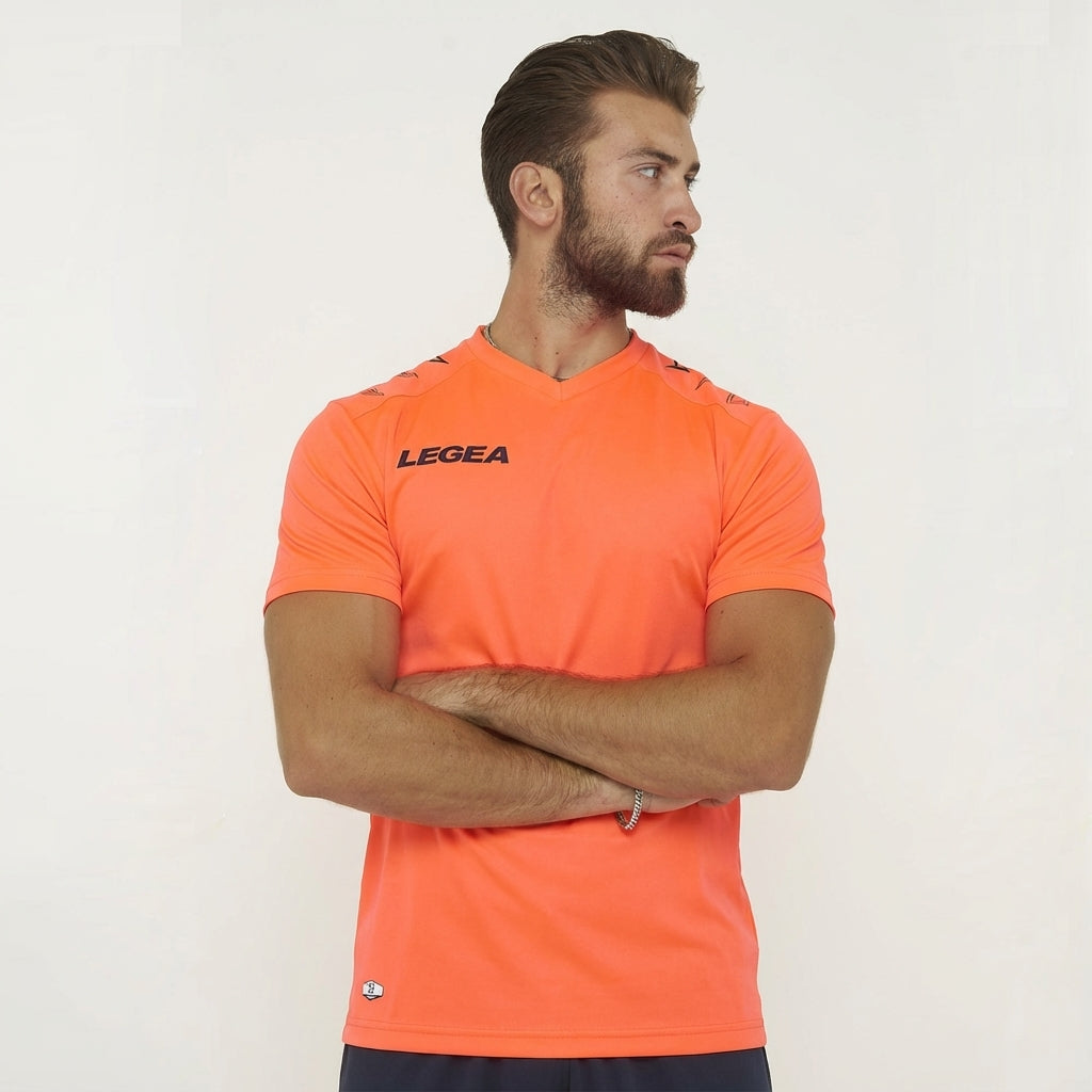 legea-baviera-maglia-calcio-arancio-fluo-xs-taglie-piccole image 1