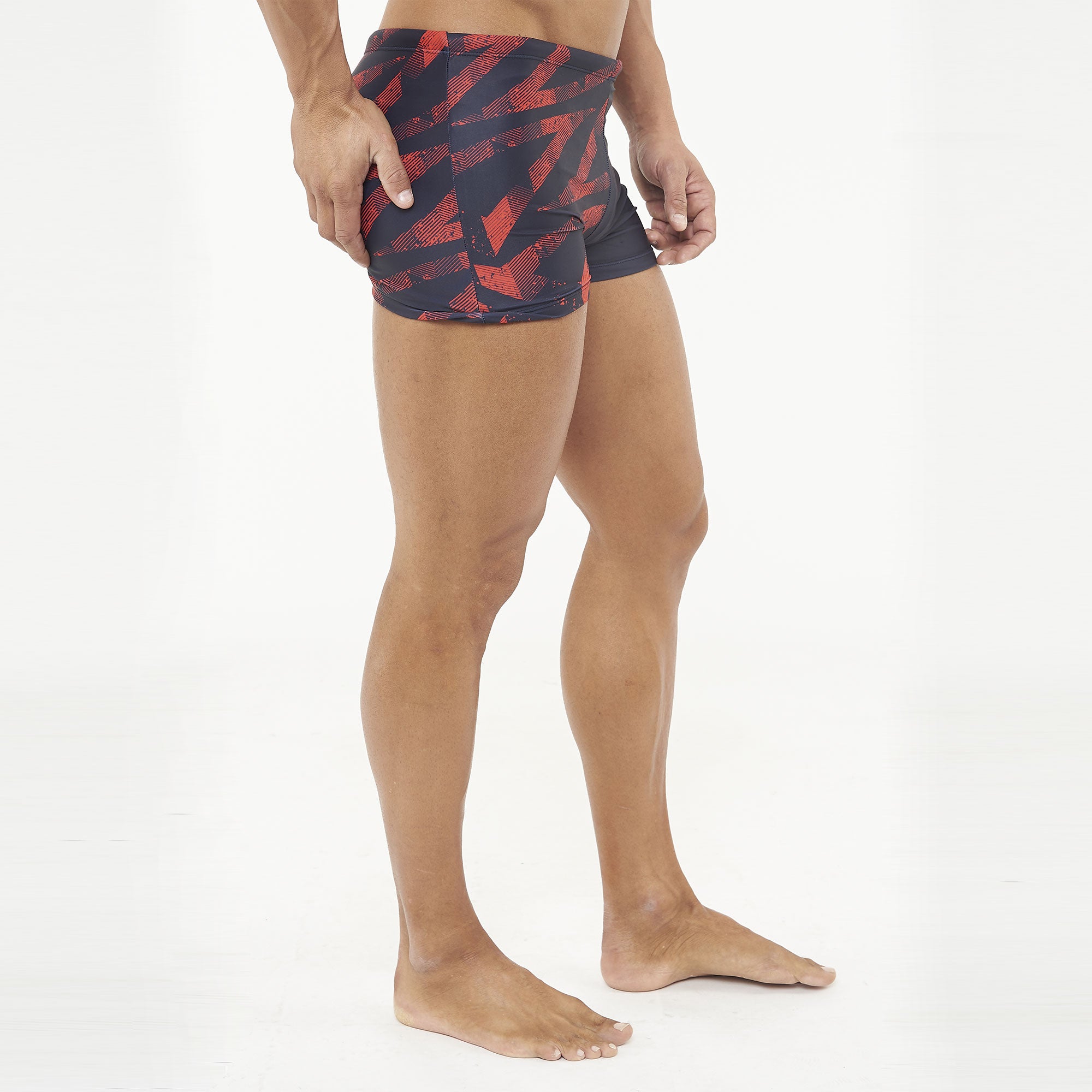 legea-hallek-costume-nuoto-slim-nero-rosso-taglia-xl image 5