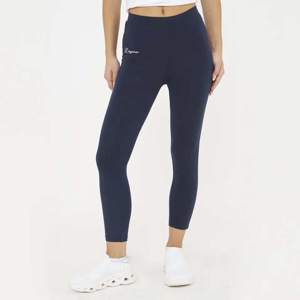 legea-yren-leggings-capri-cotone-allenamento-blu-xl image 1