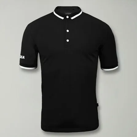 legea-dacca-polo-a-maniche-corte-in-cotone-nero-bianco-l image 1