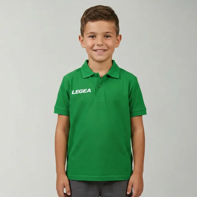 legea-polo-bambino-maniche-corte-polo-sud-gold-verde-3xs image 1